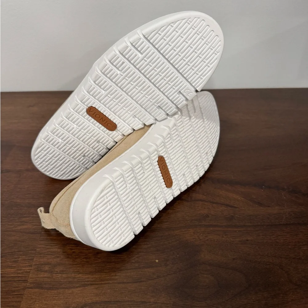 Vionic Women's Beige Slip-On Loafers with White Sole - Picture 7 of 10